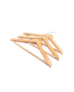 Percha Madera Lustr.x3 clara-china