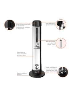 Dispenser Pie Manos Libres Acero Inoxidable premium